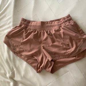 Pink/tan Lululemon shorts (woman’s)
